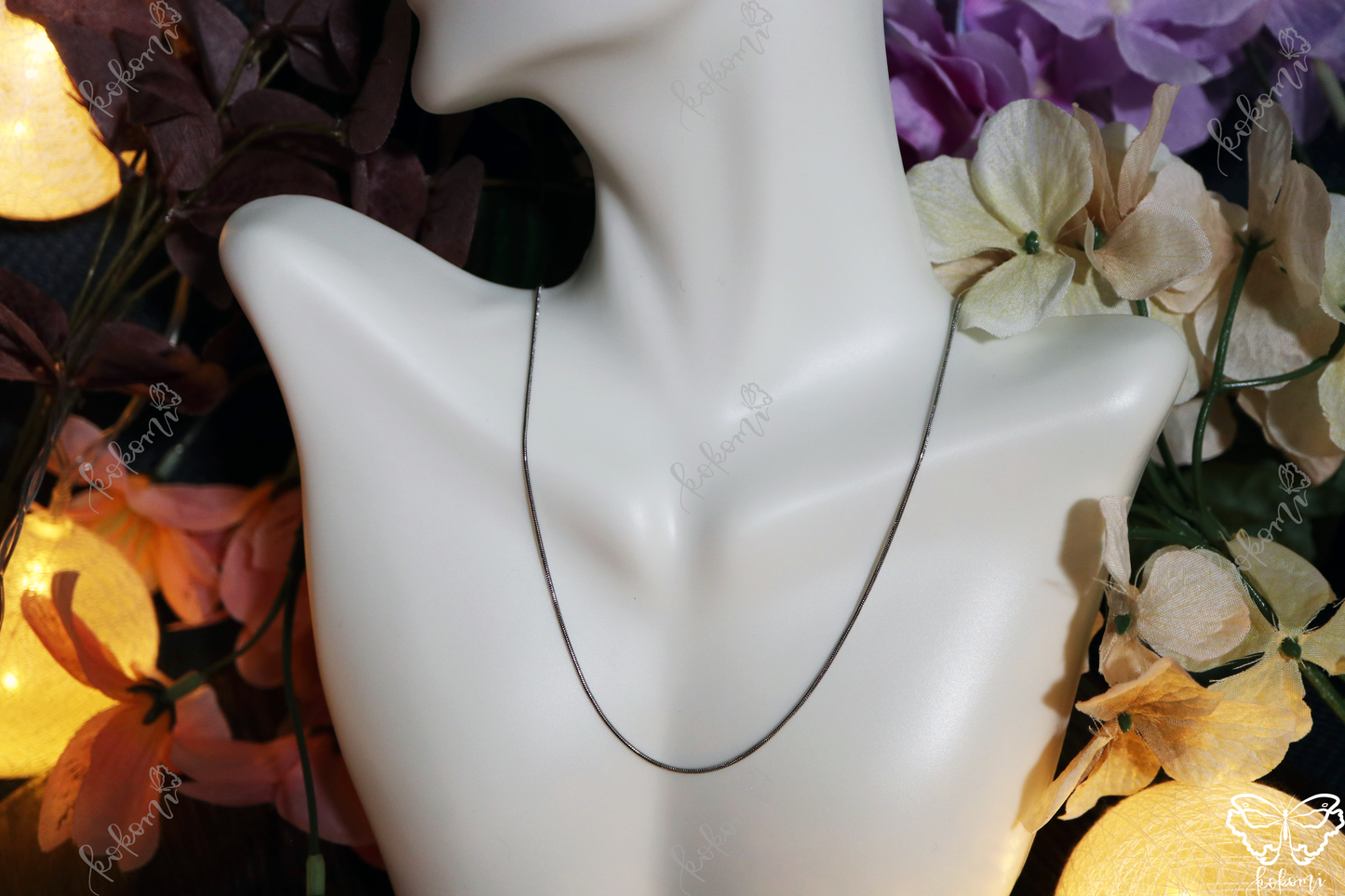 20" + 2" Extender 21mm Snake Chain (Stainless Steel)