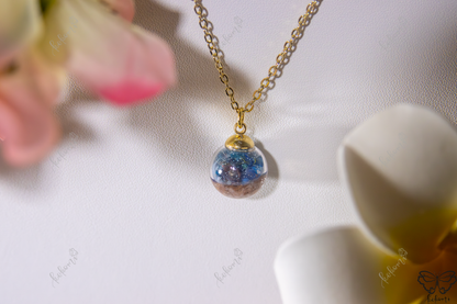 Royal Blue Ocean Resin/Glass Pendant