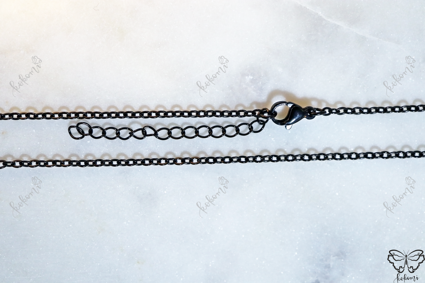 20" + 2" Extender 2mm Cable Chain (Stainless Steel)