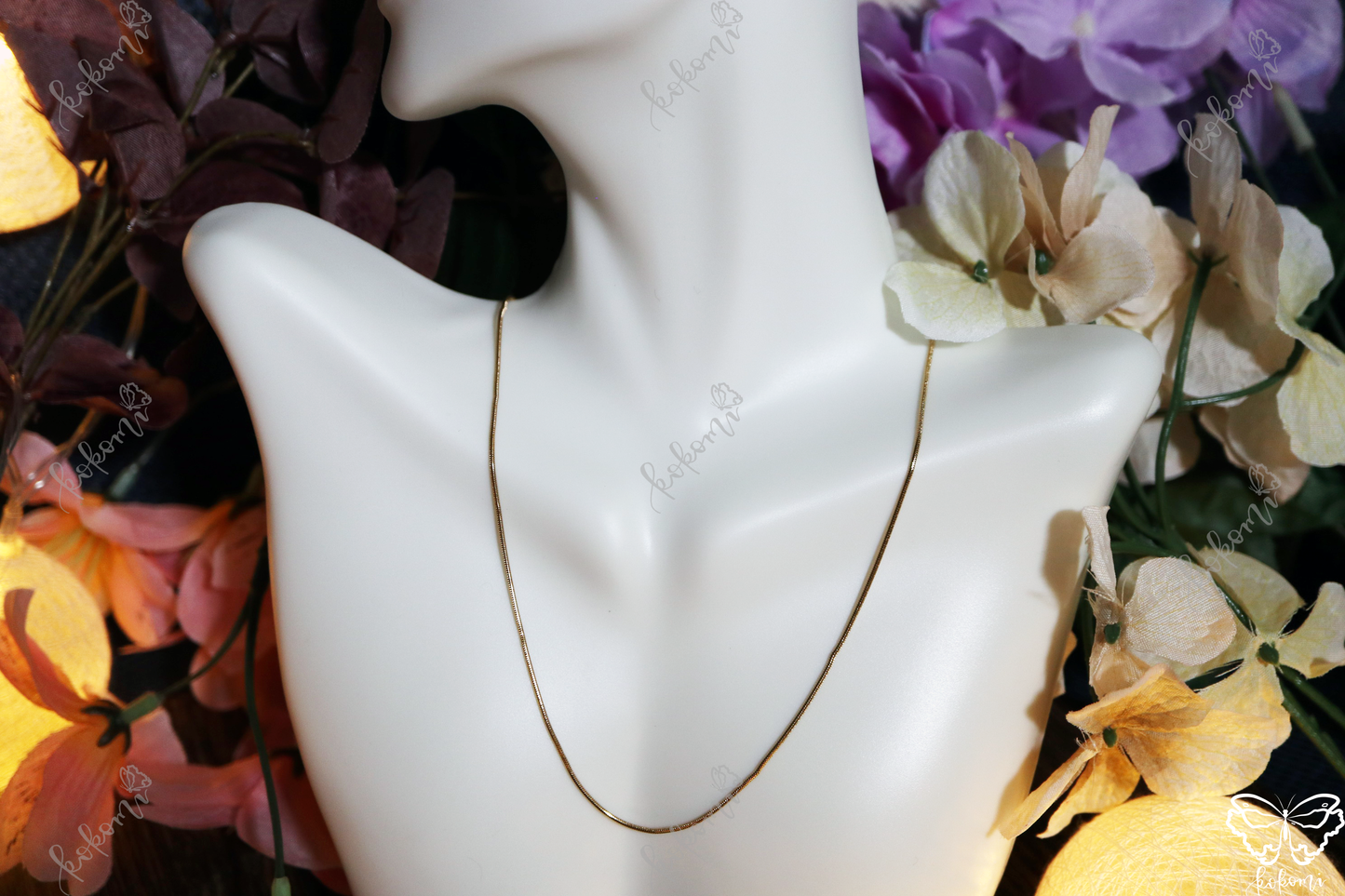 20" + 2" Extender 21mm Snake Chain (Stainless Steel)