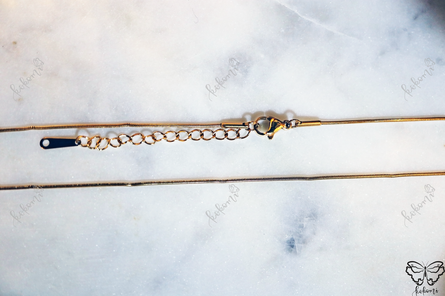 20" + 2" Extender 21mm Snake Chain (Stainless Steel)