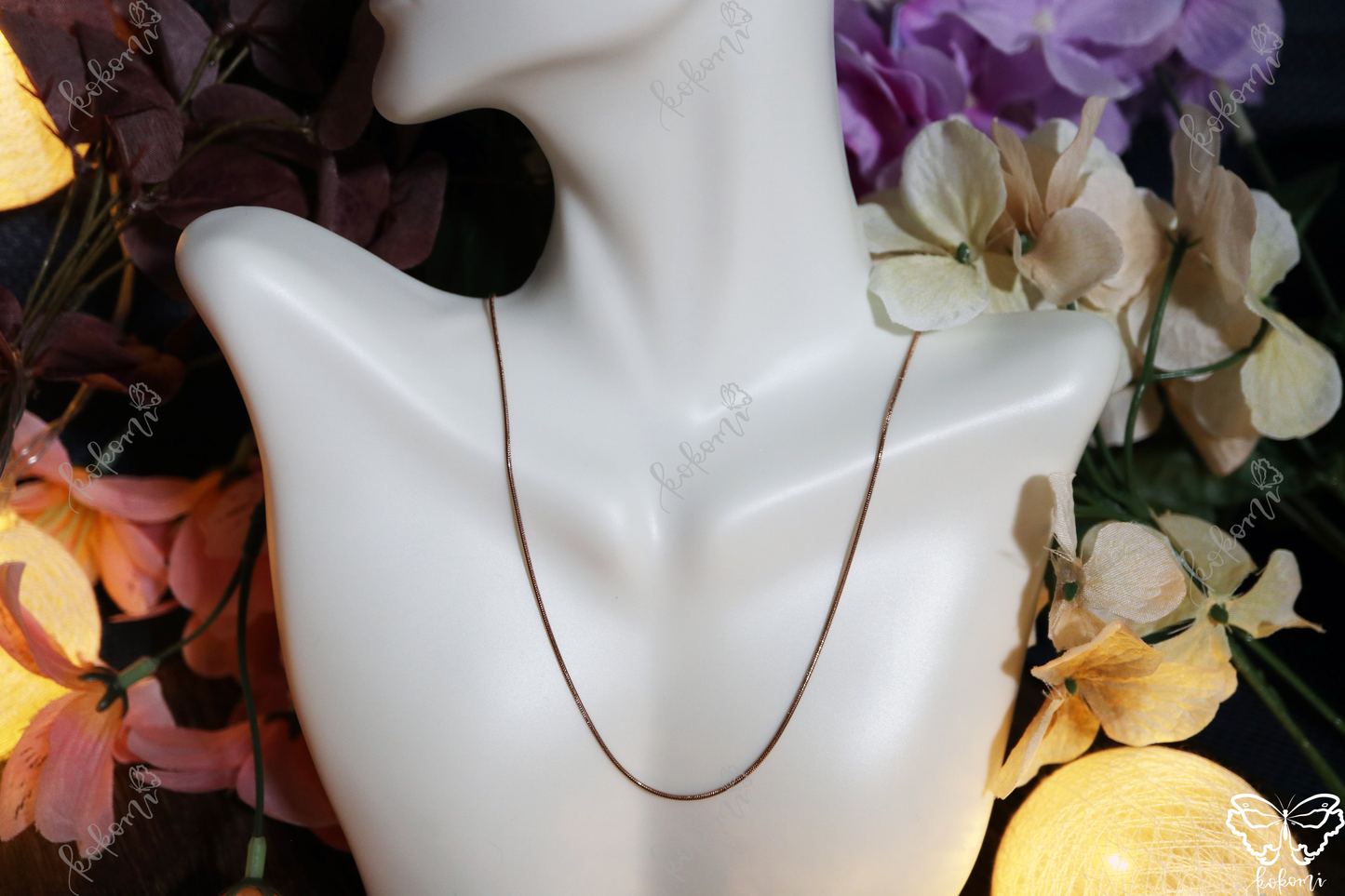 20" + 2" Extender 21mm Snake Chain (Stainless Steel)