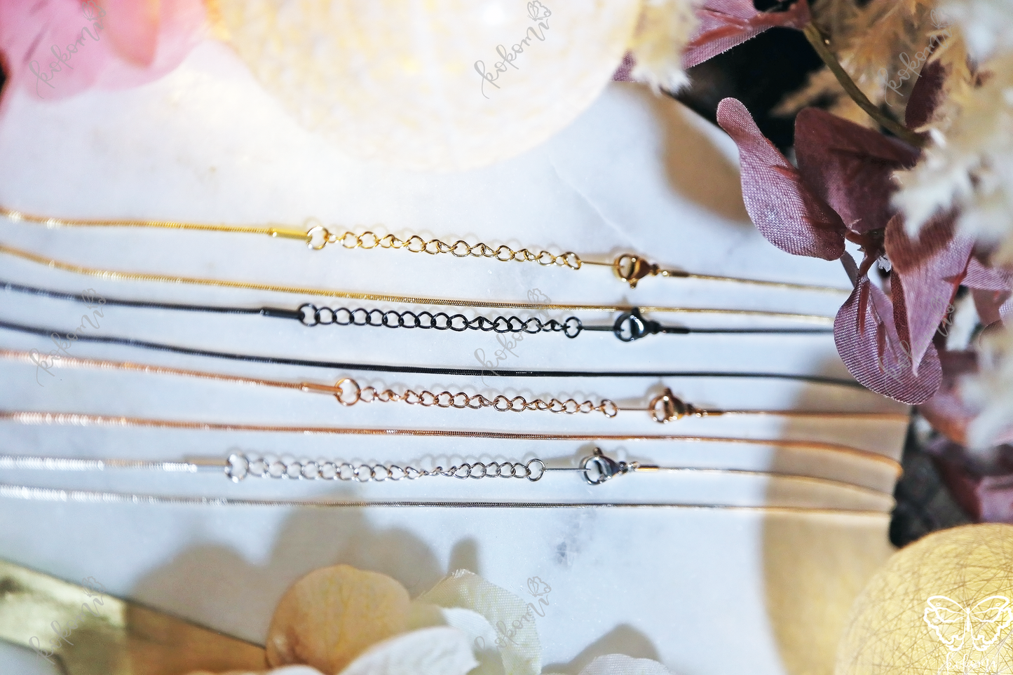 20" + 2" Extender 21mm Snake Chain (Stainless Steel)