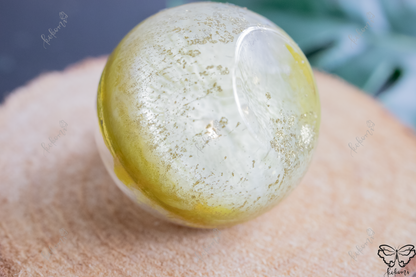 Sunshine Yellow/White/Gold Crystalerrium, Succulent Crystal Terrarium Display